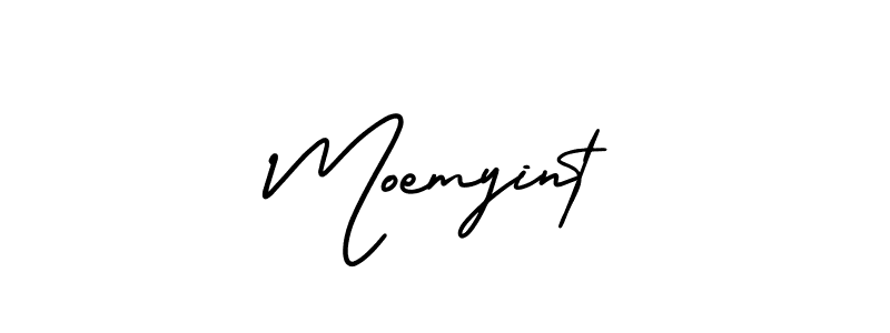 Make a beautiful signature design for name Moemyint. Use this online signature maker to create a handwritten signature for free. Moemyint signature style 3 images and pictures png