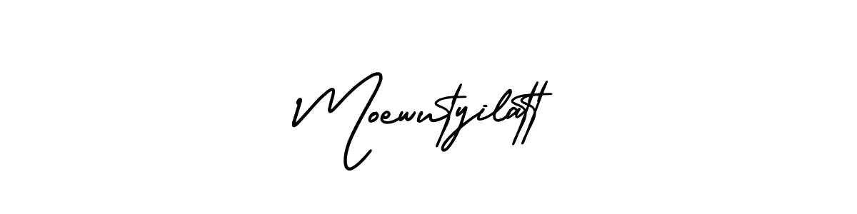 Use a signature maker to create a handwritten signature online. With this signature software, you can design (AmerikaSignatureDemo-Regular) your own signature for name Moewutyilatt. Moewutyilatt signature style 3 images and pictures png