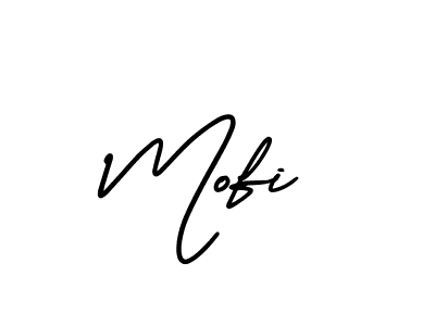 The best way (AmerikaSignatureDemo-Regular) to make a short signature is to pick only two or three words in your name. The name Mofi include a total of six letters. For converting this name. Mofi signature style 3 images and pictures png