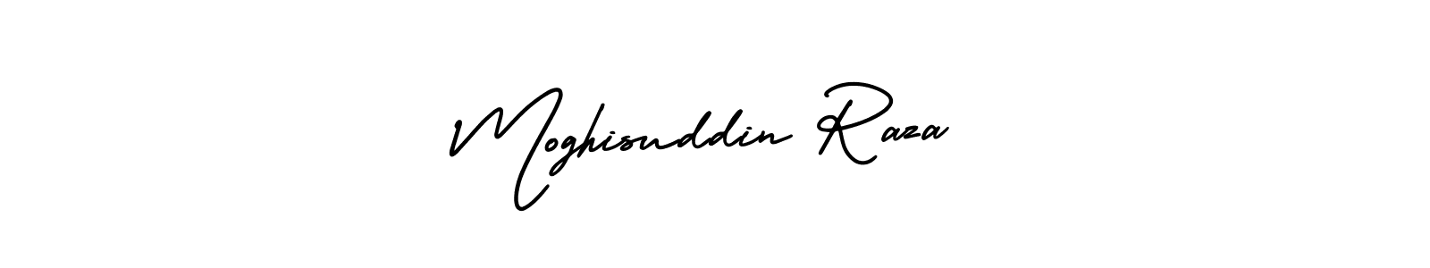 Make a beautiful signature design for name Moghisuddin Raza. With this signature (AmerikaSignatureDemo-Regular) style, you can create a handwritten signature for free. Moghisuddin Raza signature style 3 images and pictures png