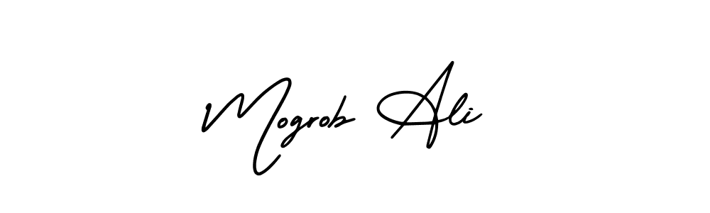 Make a short Mogrob Ali signature style. Manage your documents anywhere anytime using AmerikaSignatureDemo-Regular. Create and add eSignatures, submit forms, share and send files easily. Mogrob Ali signature style 3 images and pictures png