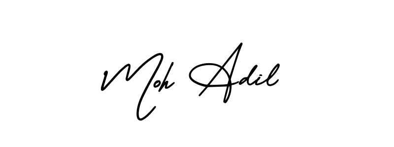 Also we have Moh Adil name is the best signature style. Create professional handwritten signature collection using AmerikaSignatureDemo-Regular autograph style. Moh Adil signature style 3 images and pictures png
