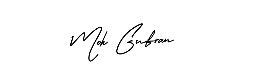 Create a beautiful signature design for name Moh Gufran. With this signature (AmerikaSignatureDemo-Regular) fonts, you can make a handwritten signature for free. Moh Gufran signature style 3 images and pictures png