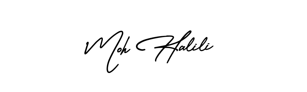 Best and Professional Signature Style for Moh Halili. AmerikaSignatureDemo-Regular Best Signature Style Collection. Moh Halili signature style 3 images and pictures png