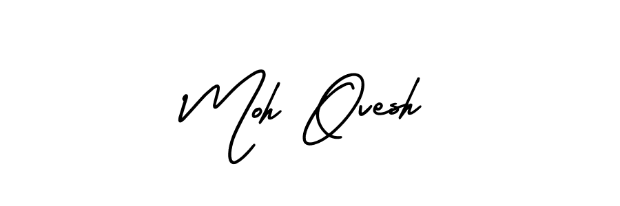 Make a beautiful signature design for name Moh Ovesh. With this signature (AmerikaSignatureDemo-Regular) style, you can create a handwritten signature for free. Moh Ovesh signature style 3 images and pictures png