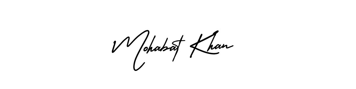 Create a beautiful signature design for name Mohabat Khan. With this signature (AmerikaSignatureDemo-Regular) fonts, you can make a handwritten signature for free. Mohabat Khan signature style 3 images and pictures png