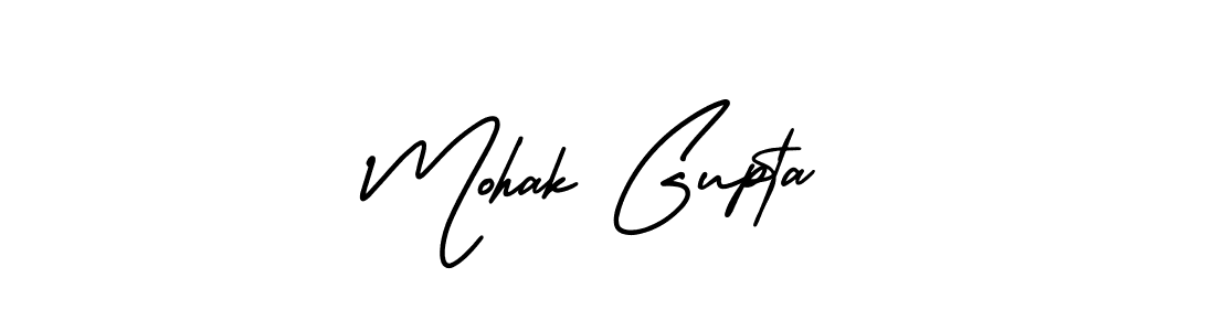 Mohak Gupta stylish signature style. Best Handwritten Sign (AmerikaSignatureDemo-Regular) for my name. Handwritten Signature Collection Ideas for my name Mohak Gupta. Mohak Gupta signature style 3 images and pictures png