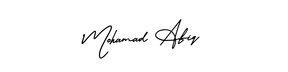 Also we have Mohamad Afiq name is the best signature style. Create professional handwritten signature collection using AmerikaSignatureDemo-Regular autograph style. Mohamad Afiq signature style 3 images and pictures png