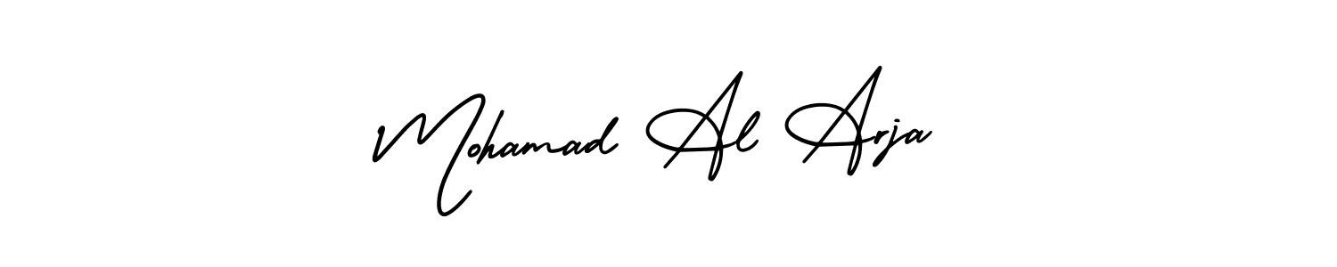 Use a signature maker to create a handwritten signature online. With this signature software, you can design (AmerikaSignatureDemo-Regular) your own signature for name Mohamad Al Arja. Mohamad Al Arja signature style 3 images and pictures png