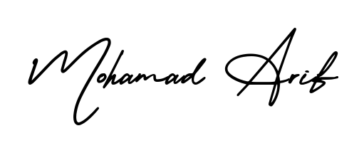 Use a signature maker to create a handwritten signature online. With this signature software, you can design (AmerikaSignatureDemo-Regular) your own signature for name Mohamad Arif. Mohamad Arif signature style 3 images and pictures png