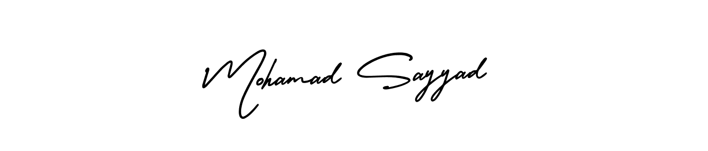 Mohamad Sayyad stylish signature style. Best Handwritten Sign (AmerikaSignatureDemo-Regular) for my name. Handwritten Signature Collection Ideas for my name Mohamad Sayyad. Mohamad Sayyad signature style 3 images and pictures png