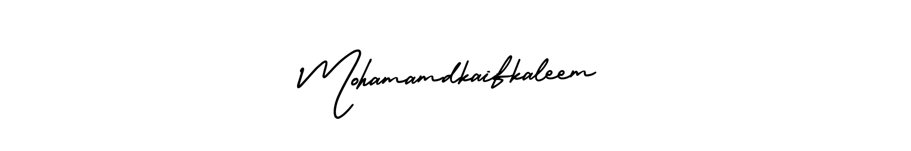 Use a signature maker to create a handwritten signature online. With this signature software, you can design (AmerikaSignatureDemo-Regular) your own signature for name Mohamamdkaifkaleem. Mohamamdkaifkaleem signature style 3 images and pictures png