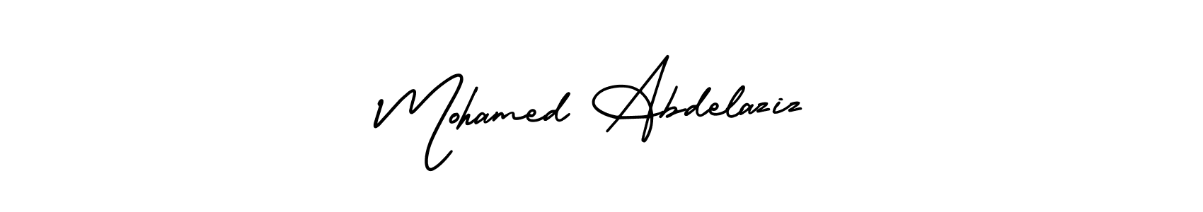if you are searching for the best signature style for your name Mohamed Abdelaziz. so please give up your signature search. here we have designed multiple signature styles  using AmerikaSignatureDemo-Regular. Mohamed Abdelaziz signature style 3 images and pictures png