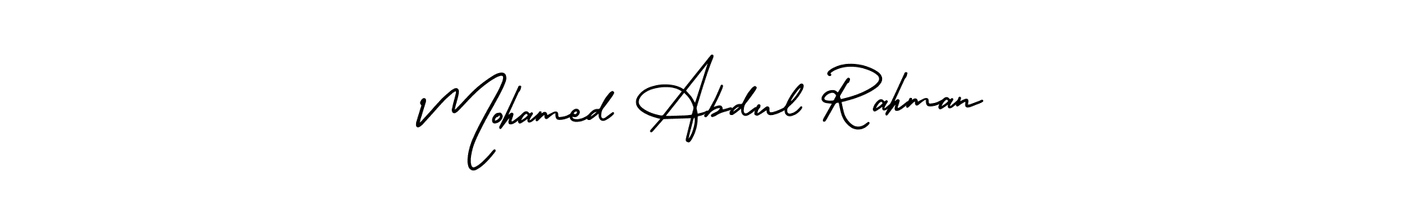 if you are searching for the best signature style for your name Mohamed Abdul Rahman. so please give up your signature search. here we have designed multiple signature styles  using AmerikaSignatureDemo-Regular. Mohamed Abdul Rahman signature style 3 images and pictures png