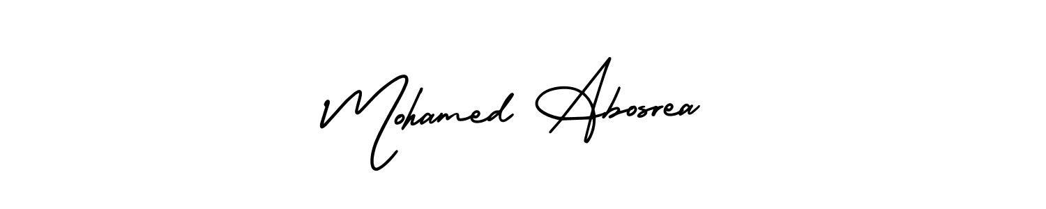 Make a beautiful signature design for name Mohamed Abosrea. With this signature (AmerikaSignatureDemo-Regular) style, you can create a handwritten signature for free. Mohamed Abosrea signature style 3 images and pictures png