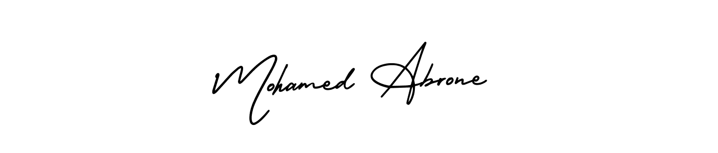 It looks lik you need a new signature style for name Mohamed Abrone. Design unique handwritten (AmerikaSignatureDemo-Regular) signature with our free signature maker in just a few clicks. Mohamed Abrone signature style 3 images and pictures png