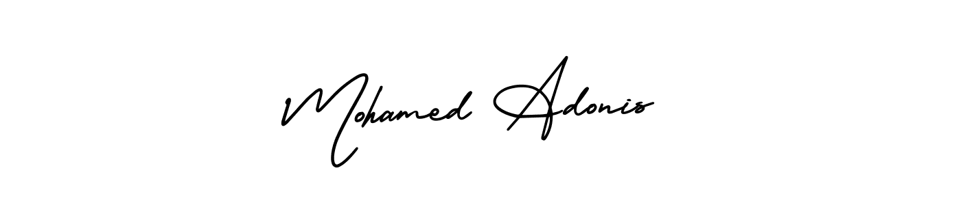 Similarly AmerikaSignatureDemo-Regular is the best handwritten signature design. Signature creator online .You can use it as an online autograph creator for name Mohamed Adonis. Mohamed Adonis signature style 3 images and pictures png