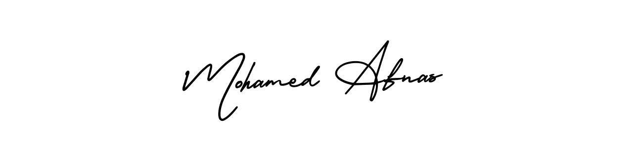 Create a beautiful signature design for name Mohamed Afnas. With this signature (AmerikaSignatureDemo-Regular) fonts, you can make a handwritten signature for free. Mohamed Afnas signature style 3 images and pictures png