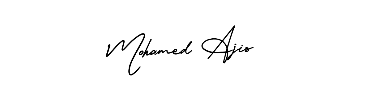 Mohamed Ajis stylish signature style. Best Handwritten Sign (AmerikaSignatureDemo-Regular) for my name. Handwritten Signature Collection Ideas for my name Mohamed Ajis. Mohamed Ajis signature style 3 images and pictures png