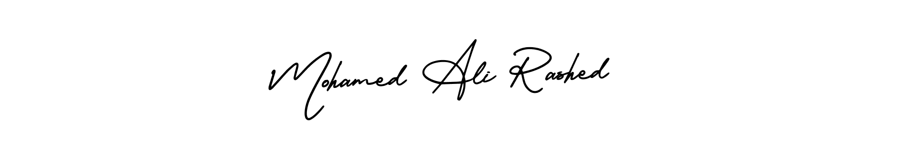 Also You can easily find your signature by using the search form. We will create Mohamed Ali Rashed name handwritten signature images for you free of cost using AmerikaSignatureDemo-Regular sign style. Mohamed Ali Rashed signature style 3 images and pictures png