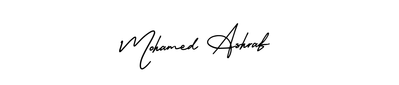 It looks lik you need a new signature style for name Mohamed Ashraf. Design unique handwritten (AmerikaSignatureDemo-Regular) signature with our free signature maker in just a few clicks. Mohamed Ashraf signature style 3 images and pictures png