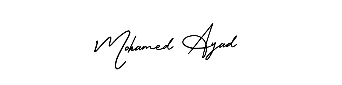 Create a beautiful signature design for name Mohamed Ayad. With this signature (AmerikaSignatureDemo-Regular) fonts, you can make a handwritten signature for free. Mohamed Ayad signature style 3 images and pictures png