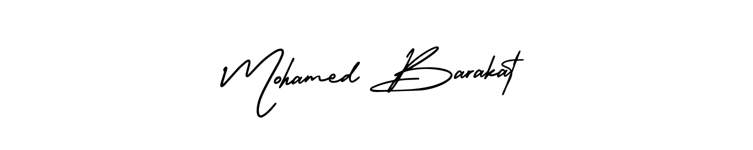 You should practise on your own different ways (AmerikaSignatureDemo-Regular) to write your name (Mohamed Barakat) in signature. don't let someone else do it for you. Mohamed Barakat signature style 3 images and pictures png