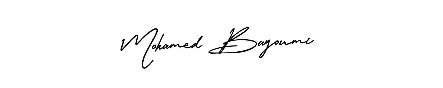 Make a beautiful signature design for name Mohamed Bayoumi. With this signature (AmerikaSignatureDemo-Regular) style, you can create a handwritten signature for free. Mohamed Bayoumi signature style 3 images and pictures png