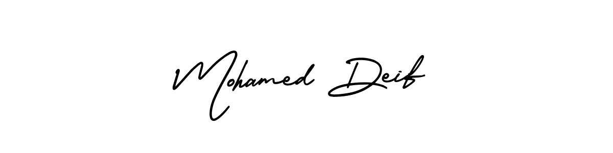 Mohamed Deif stylish signature style. Best Handwritten Sign (AmerikaSignatureDemo-Regular) for my name. Handwritten Signature Collection Ideas for my name Mohamed Deif. Mohamed Deif signature style 3 images and pictures png