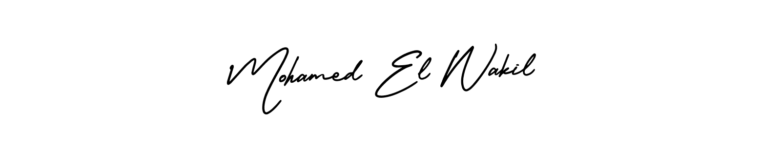 Also You can easily find your signature by using the search form. We will create Mohamed El Wakil name handwritten signature images for you free of cost using AmerikaSignatureDemo-Regular sign style. Mohamed El Wakil signature style 3 images and pictures png