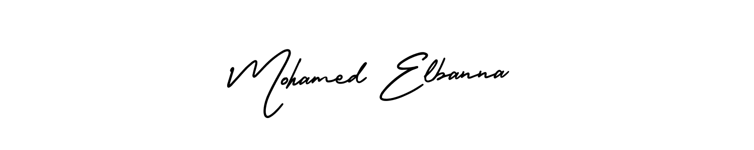 Also You can easily find your signature by using the search form. We will create Mohamed Elbanna name handwritten signature images for you free of cost using AmerikaSignatureDemo-Regular sign style. Mohamed Elbanna signature style 3 images and pictures png