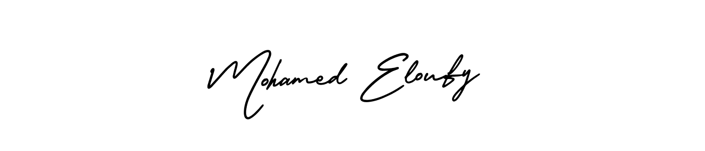 Create a beautiful signature design for name Mohamed Eloufy. With this signature (AmerikaSignatureDemo-Regular) fonts, you can make a handwritten signature for free. Mohamed Eloufy signature style 3 images and pictures png