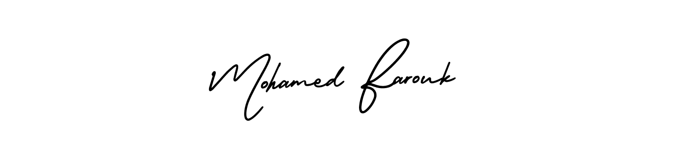 How to make Mohamed Farouk signature? AmerikaSignatureDemo-Regular is a professional autograph style. Create handwritten signature for Mohamed Farouk name. Mohamed Farouk signature style 3 images and pictures png