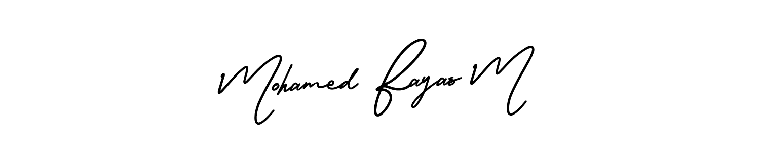 See photos of Mohamed Fayas M official signature by Spectra . Check more albums & portfolios. Read reviews & check more about AmerikaSignatureDemo-Regular font. Mohamed Fayas M signature style 3 images and pictures png