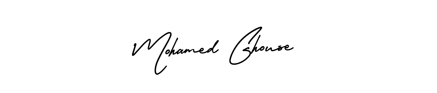 Mohamed Ghouse stylish signature style. Best Handwritten Sign (AmerikaSignatureDemo-Regular) for my name. Handwritten Signature Collection Ideas for my name Mohamed Ghouse. Mohamed Ghouse signature style 3 images and pictures png