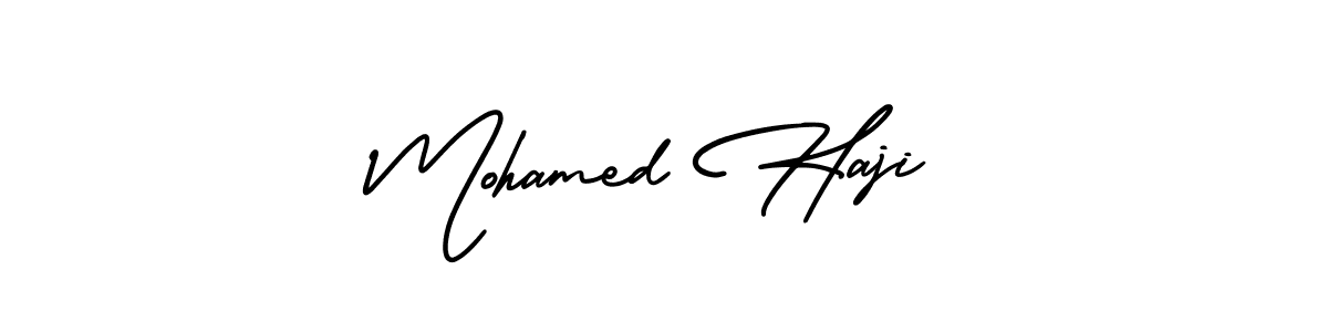 Create a beautiful signature design for name Mohamed Haji. With this signature (AmerikaSignatureDemo-Regular) fonts, you can make a handwritten signature for free. Mohamed Haji signature style 3 images and pictures png