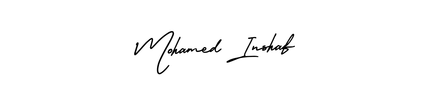 See photos of Mohamed Inshaf official signature by Spectra . Check more albums & portfolios. Read reviews & check more about AmerikaSignatureDemo-Regular font. Mohamed Inshaf signature style 3 images and pictures png