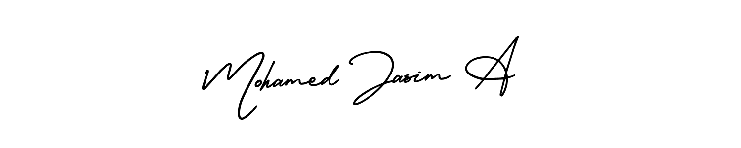 if you are searching for the best signature style for your name Mohamed Jasim A. so please give up your signature search. here we have designed multiple signature styles  using AmerikaSignatureDemo-Regular. Mohamed Jasim A signature style 3 images and pictures png