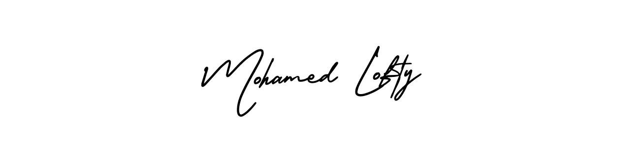 How to make Mohamed Lofty signature? AmerikaSignatureDemo-Regular is a professional autograph style. Create handwritten signature for Mohamed Lofty name. Mohamed Lofty signature style 3 images and pictures png