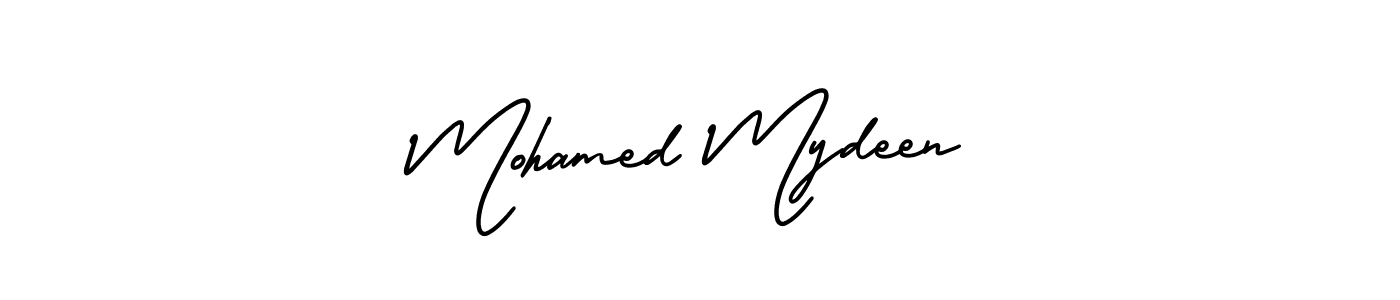 How to Draw Mohamed Mydeen signature style? AmerikaSignatureDemo-Regular is a latest design signature styles for name Mohamed Mydeen. Mohamed Mydeen signature style 3 images and pictures png