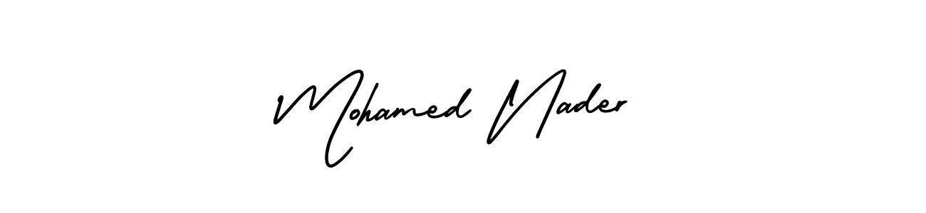 Make a beautiful signature design for name Mohamed Nader. Use this online signature maker to create a handwritten signature for free. Mohamed Nader signature style 3 images and pictures png