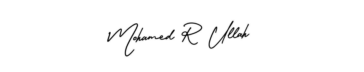 See photos of Mohamed R Ullah official signature by Spectra . Check more albums & portfolios. Read reviews & check more about AmerikaSignatureDemo-Regular font. Mohamed R Ullah signature style 3 images and pictures png