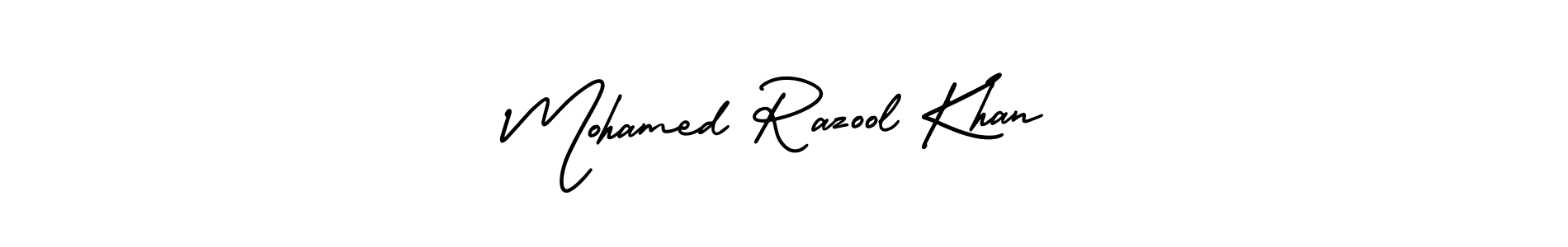 Create a beautiful signature design for name Mohamed Razool Khan. With this signature (AmerikaSignatureDemo-Regular) fonts, you can make a handwritten signature for free. Mohamed Razool Khan signature style 3 images and pictures png