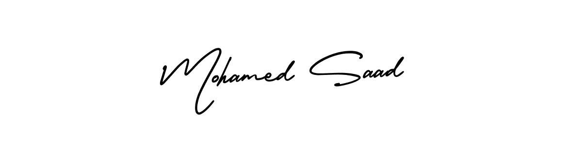 Best and Professional Signature Style for Mohamed Saad. AmerikaSignatureDemo-Regular Best Signature Style Collection. Mohamed Saad signature style 3 images and pictures png