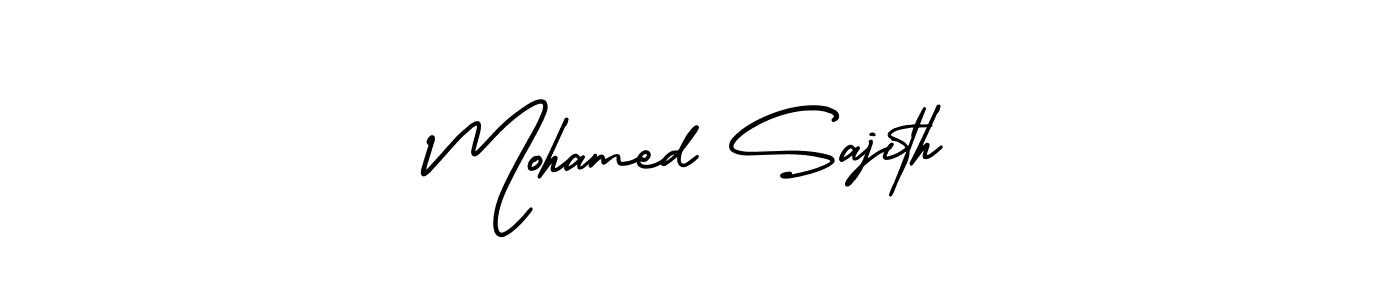 Use a signature maker to create a handwritten signature online. With this signature software, you can design (AmerikaSignatureDemo-Regular) your own signature for name Mohamed Sajith. Mohamed Sajith signature style 3 images and pictures png