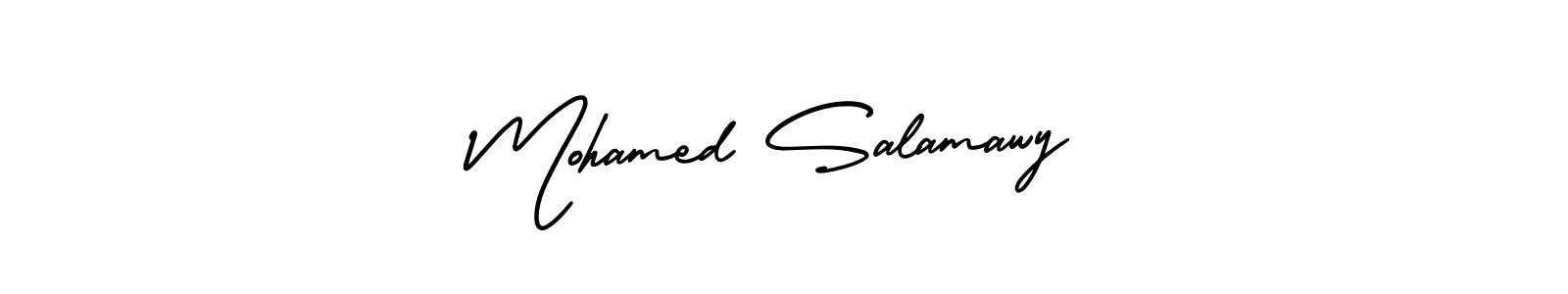 How to make Mohamed Salamawy name signature. Use AmerikaSignatureDemo-Regular style for creating short signs online. This is the latest handwritten sign. Mohamed Salamawy signature style 3 images and pictures png