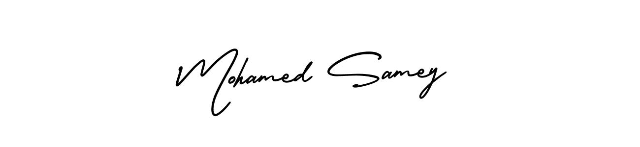 Best and Professional Signature Style for Mohamed Samey. AmerikaSignatureDemo-Regular Best Signature Style Collection. Mohamed Samey signature style 3 images and pictures png