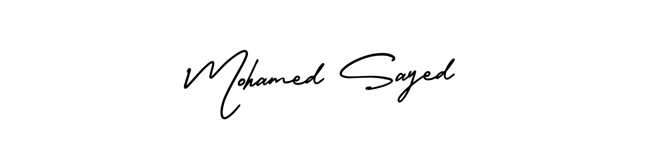 You should practise on your own different ways (AmerikaSignatureDemo-Regular) to write your name (Mohamed Sayed) in signature. don't let someone else do it for you. Mohamed Sayed signature style 3 images and pictures png