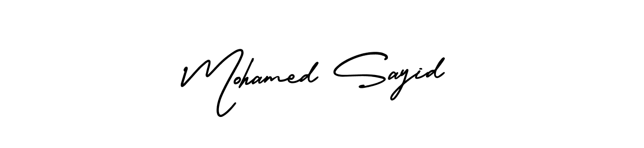 Create a beautiful signature design for name Mohamed Sayid. With this signature (AmerikaSignatureDemo-Regular) fonts, you can make a handwritten signature for free. Mohamed Sayid signature style 3 images and pictures png