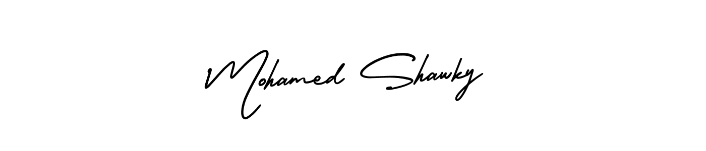 Create a beautiful signature design for name Mohamed Shawky. With this signature (AmerikaSignatureDemo-Regular) fonts, you can make a handwritten signature for free. Mohamed Shawky signature style 3 images and pictures png